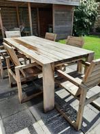 Tuinstel uit teak met 6 stoelen van Bristol, Ophalen, Gebruikt, 6 zitplaatsen, Teakhout