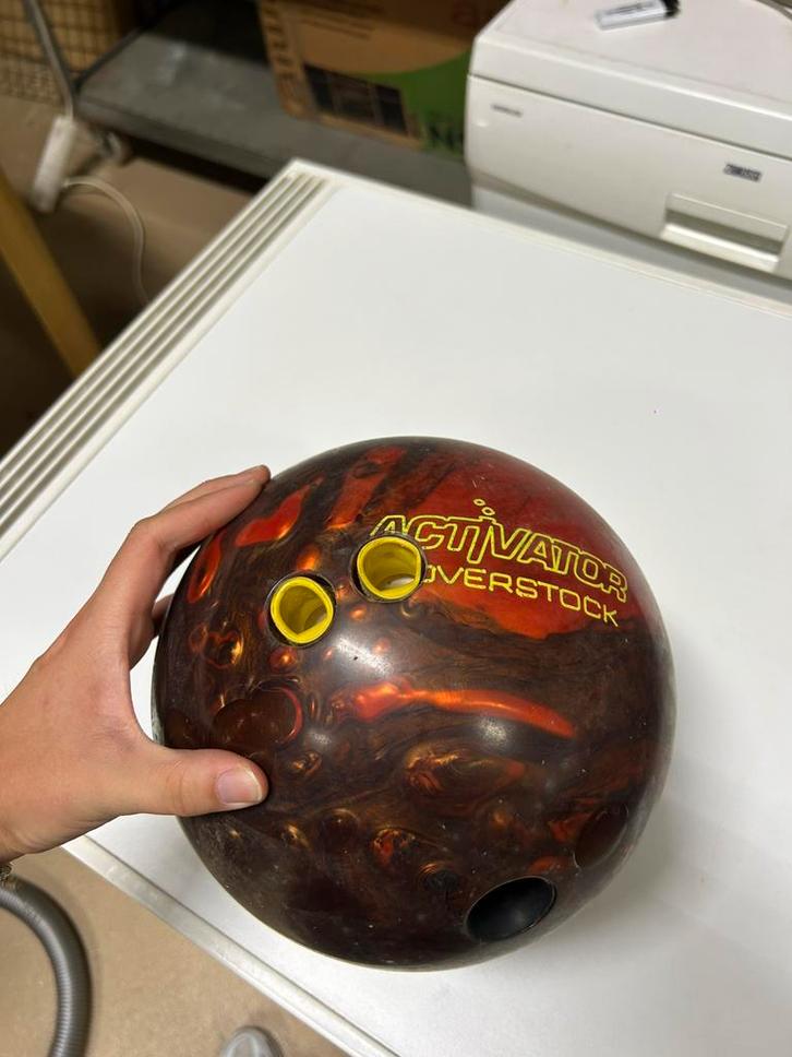 Brunswick Inferno Fire & Smoke bowlingbal, Sport en Fitness, Bowlen, Zo goed als nieuw, Bal, Ophalen