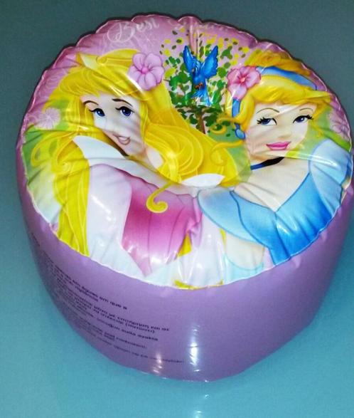 Pouf gonflable Princesses Disney / Etat neuf, Collections, Disney, Enlèvement ou Envoi