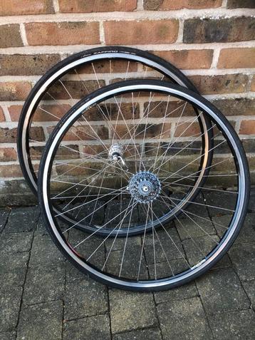 Fir SC209 racewielen, campa 8 speed body, Fietsen en Brommers, Fietsonderdelen, Ophalen of Verzenden, Zo goed als nieuw