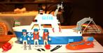 Playmobil 3539 Politieboot (vintage 1979) met motor, Kinderen en Baby's, Speelgoed | Playmobil, Ophalen of Verzenden, Gebruikt