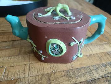 Antiquités Antique Chinese Yixing Zisha Clay Teapot With Col, Enlèvement