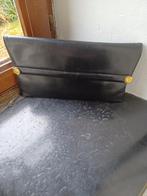 DELVAUX Vintage zwarte buideltas met logo, Verzenden, Zwart