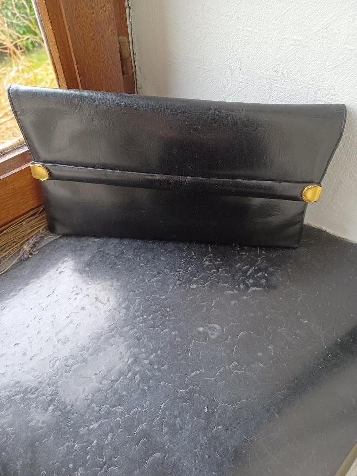 DELVAUX Vintage zwarte buideltas met logo, Handtassen en Accessoires, Tassen | Damestassen, Zwart, Verzenden