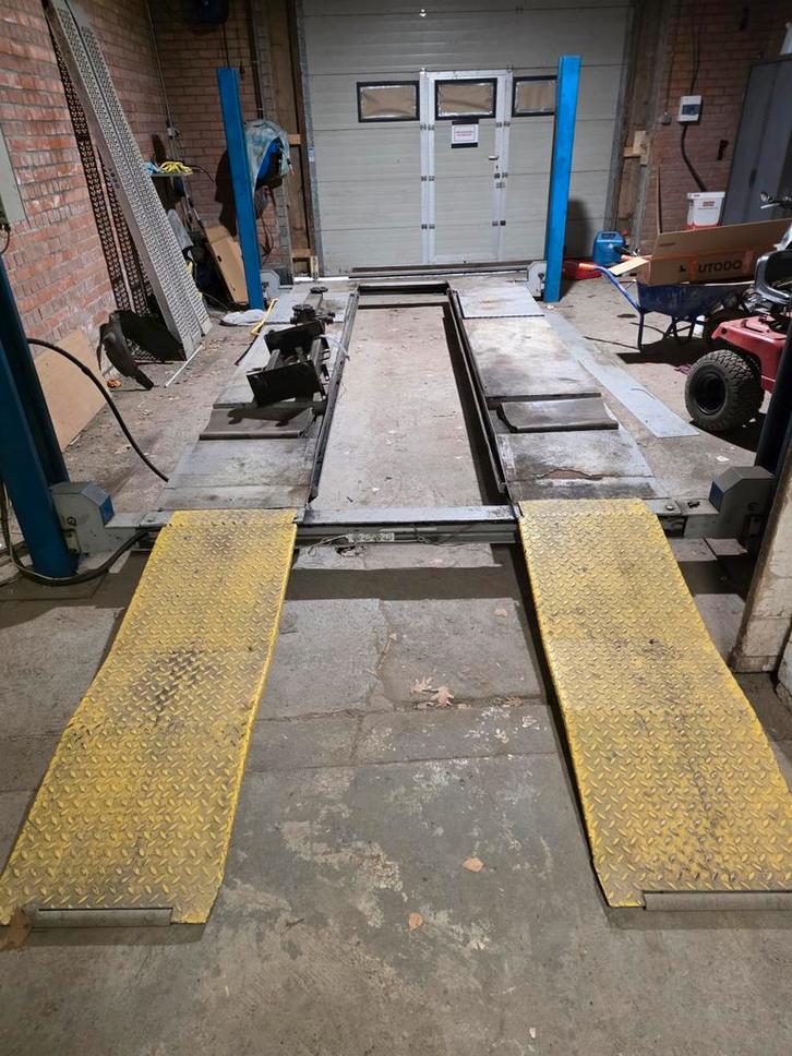 4 palenbrug/ autobrug 3ton met krik palenbrug, Autos : Divers, Outils de voiture, Enlèvement