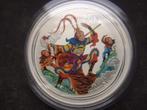 2016 Australia - Monkey King - 1 oz coloured silver, Ophalen of Verzenden, Zilver
