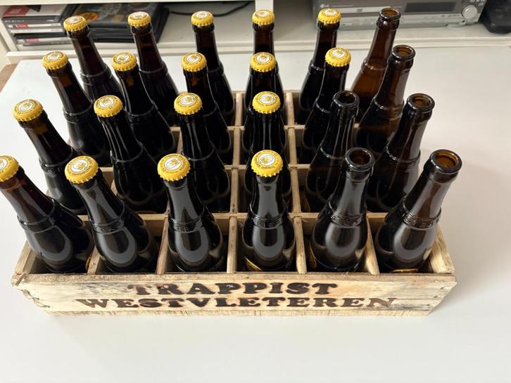 Trapist Westvleteren 12  -  18 flessen x 33 cl + houten krat, Verzamelen, Biermerken, Nieuw, Flesje(s), Overige merken, Ophalen