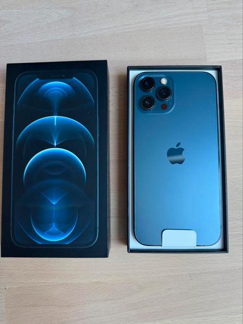 Apple iPhone 12 Pro Max, Telecommunicatie, Mobiele telefoons | Apple iPhone, Zo goed als nieuw, 128 GB, iPhone 12 Pro Max, Blauw