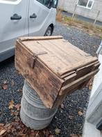 oude houten vuurwerkkist, Ophalen