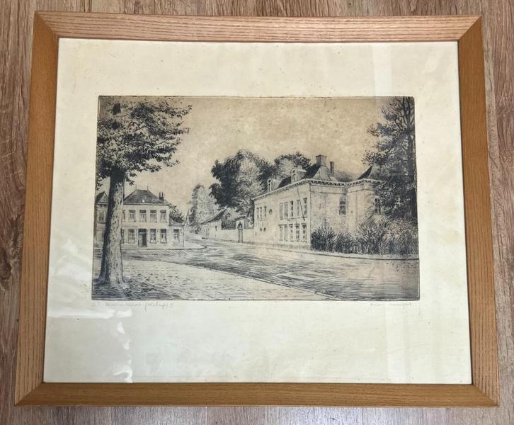 Romain Malfliet - St. Bavostraat (Wilrijk) - 88/100, Antiek en Kunst, Kunst | Etsen en Gravures, Ophalen of Verzenden