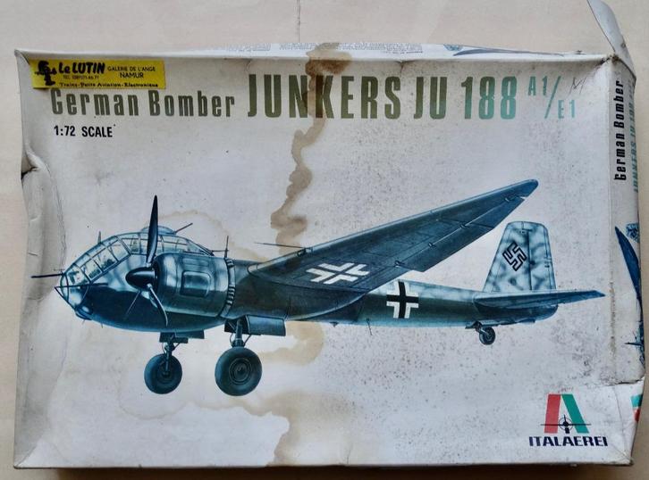 ITALERI 1:72 - JUNKERS JU 188 A1/E1, Hobby & Loisirs créatifs, Modélisme | Avions & Hélicoptères, Neuf, Avion, 1:72 à 1:144, Italeri