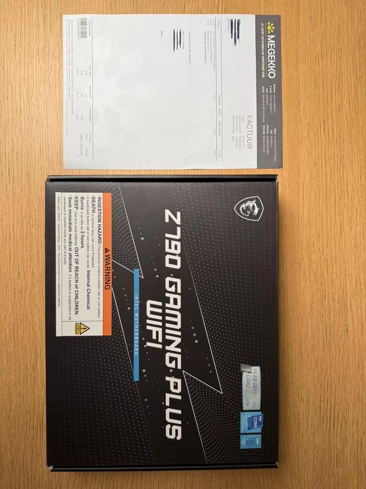 MSI Z790 Gaming moederbord (Plus Wifi), Computers en Software, Moederborden, Nieuw, Intel, DDR5, Ophalen of Verzenden