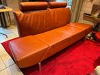 prachtige lederen zitbank/ omvormbaar tot ligbed, Huis en Inrichting, Zetels | Zetels, Ophalen, Modern italiaans, Tweepersoons