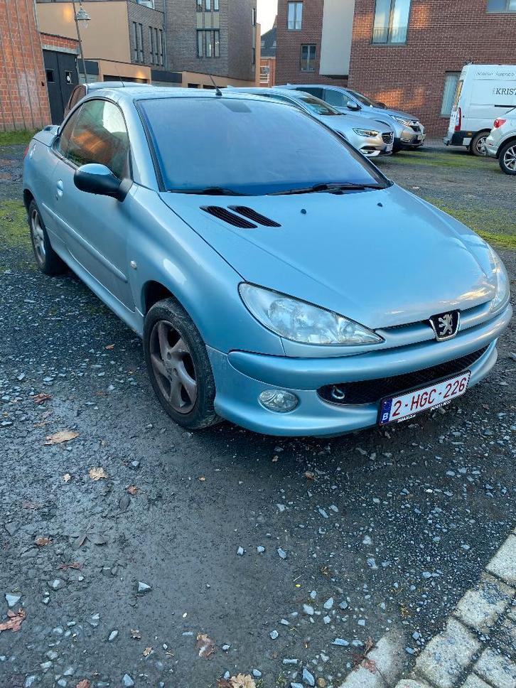 PEUGEOT 206 CABRIO BENZINE, Auto's, Peugeot, Particulier, Benzine, Euro 3, Cabriolet, 2 deurs, Handgeschakeld, Zilver of Grijs