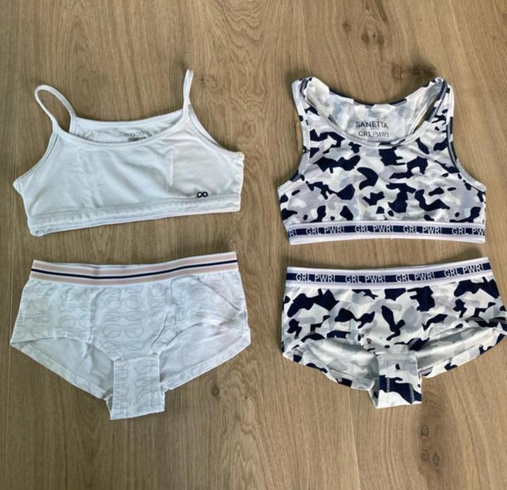 Meisjesondergoed Woody en Sanetta, 10/12 jaar, Kinderen en Baby's, Kinderkleding | Maat 146, Zo goed als nieuw, Meisje, Nacht- of Onderkleding