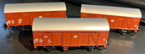 2615. 3 Wagons couverts de la DB H0 Märklin., Hobby & Loisirs créatifs, Trains miniatures | HO, Comme neuf, Wagon, Märklin, Enlèvement ou Envoi