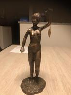 bronzen beeld dame, Antiek en Kunst, Ophalen of Verzenden, Brons