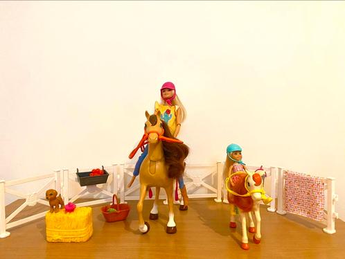Barbie en Chelsea paardenspeelset, Kinderen en Baby's, Speelgoed | Playmobil, Zo goed als nieuw, Complete set, Ophalen