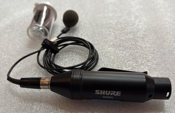 Micro cravate lavalier Shure 93 + adaptateur mini XLR - XLR, Enlèvement ou Envoi, Comme neuf