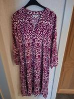 Lolaliza Viscose Jurk - Paars-Wit Ikat Print - Maat 40, Maat 38/40 (M), Paars, Ophalen of Verzenden, Zo goed als nieuw