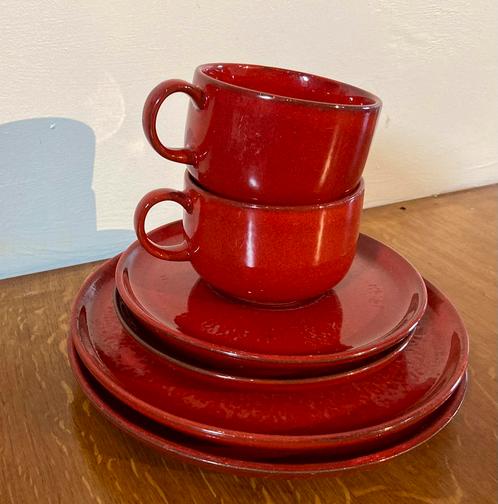 2-delige set Melitta Ceracron Germany servies, Huis en Inrichting, Keuken | Servies, Gebruikt, Kop(pen) en/of Schotel(s), Effen