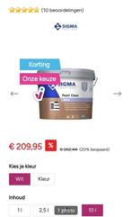 Sigma peinture, Wit, Nieuw, Ophalen of Verzenden, Verf
