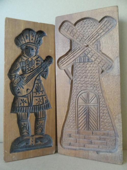 Curiosa grote speculaasplank speculaasplanken molen muzikant, Antiek en Kunst, Curiosa en Brocante, Ophalen of Verzenden