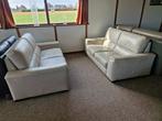 BUFFELLEDEREN SALON NATUZZI 2.5 EN 2.5 ZIT, Huis en Inrichting, Ophalen, Gebruikt, Vierpersoons of meer, Leer