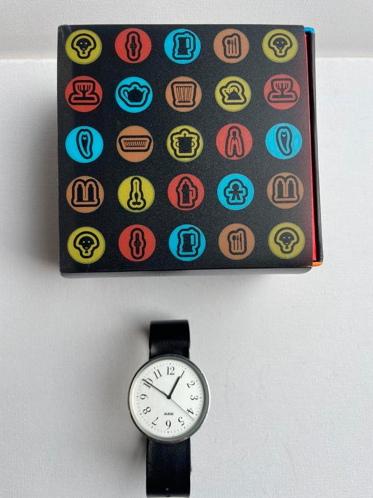 Alessi design Castiglioni horloge, Antiek en Kunst, Kunst | Designobjecten, Ophalen of Verzenden
