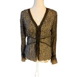 (21) -blouse femme t.38 noire grise - steve ketell -, Maat 38/40 (M), Zwart, Ophalen of Verzenden, Zo goed als nieuw