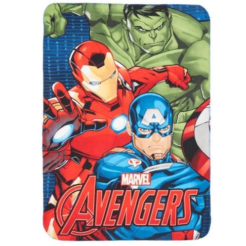 Avengers Fleece Deken - Hulk, Iron Man, Captain America, Kinderen en Baby's, Kinderkamer | Beddengoed, Nieuw, Deken of Dekbed