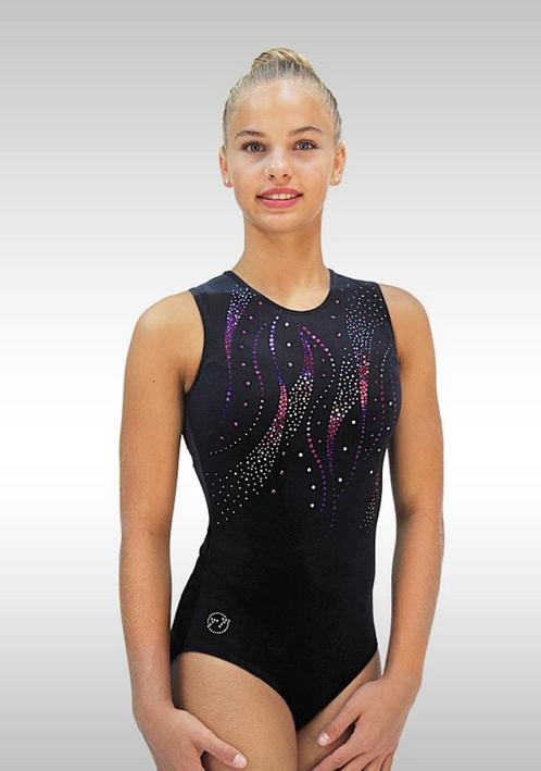 Justaucorps TT-Gymnastics noir K917, Sports & Fitness, Gymnastique, Neuf, Maillot de gymnastique, Taille enfant de 122 à 140, Noir