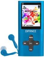 Difrnce MP1851 - MP4 speler - 4 GB - Blauw, TV, Hi-fi & Vidéo, Lecteurs Mp4, Autres marques, 2 à 10 GB, Enlèvement ou Envoi, Neuf