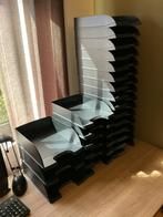 Lot zwarte brievenbakjes Leitz te koop, Ophalen, Gebruikt