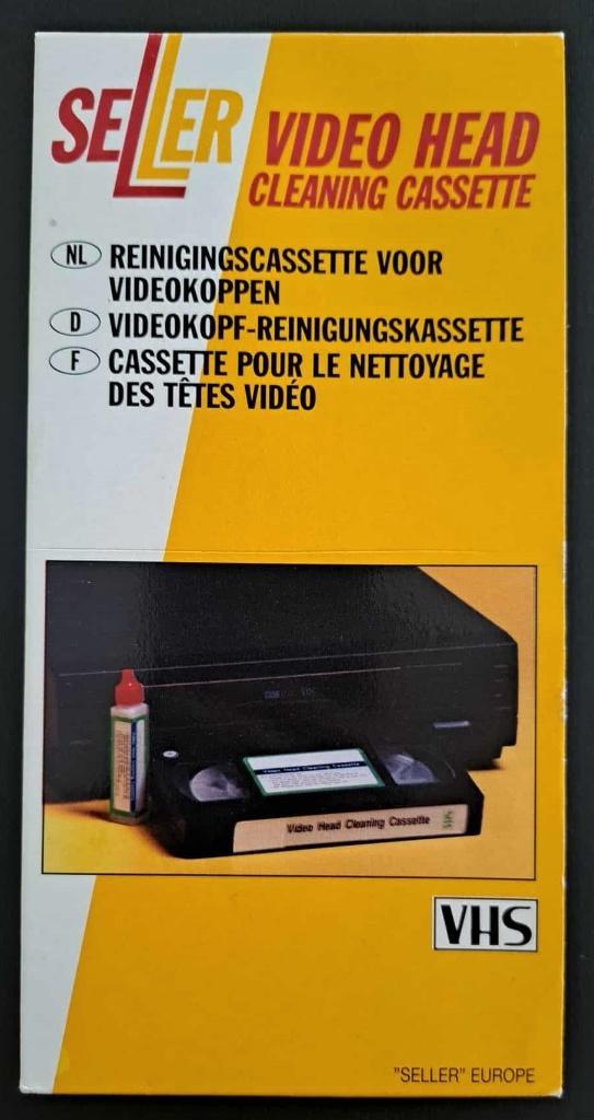 Seller VHS reinigingscassette voor videokoppen, Audio, Tv en Foto, Videospelers, Gebruikt, VHS-speler of -recorder, Ophalen of Verzenden