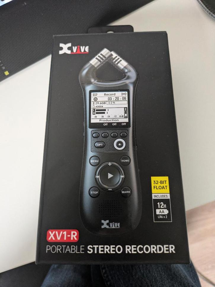 Xvive XV1-R field recorder sealed nieuw sealed ongeopend, Audio, Tv en Foto, Professionele apparaten, Nieuw, Audio, Ophalen of Verzenden