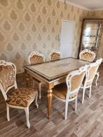 Italiaanse eetkamer, Huis en Inrichting, Ophalen, Zo goed als nieuw, 6 tot 8 stoelen