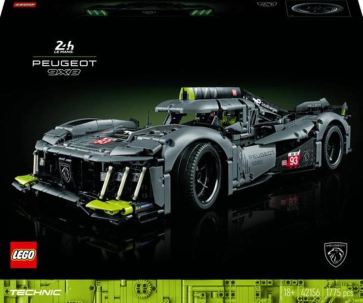 LEGO PEUGEOT 9X8 24H Le Mans Hybrid Hypercar - 42156, Kinderen en Baby's, Speelgoed | Duplo en Lego, Zo goed als nieuw, Lego, Complete set