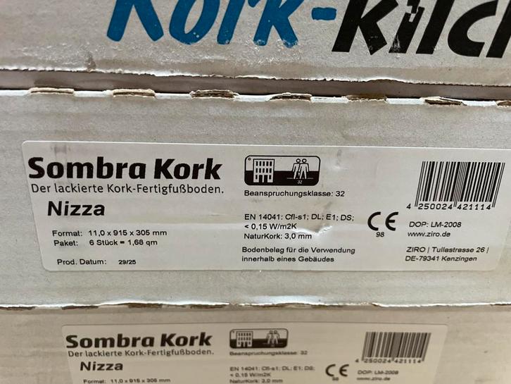 Sol stratifié en liège - planches à cliquet, Bricolage & Construction, Planches & Dalles, Neuf, Aggloméré, Autres matériaux, Moins de 50 cm