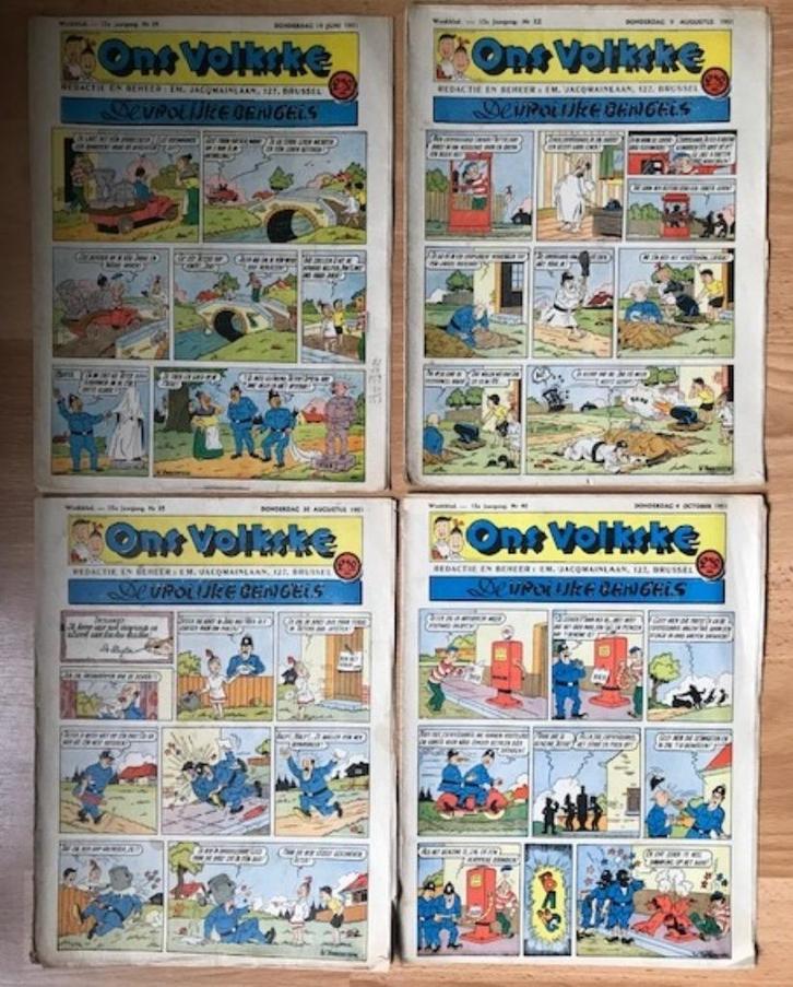 8x ONS VOLKSKE JAREN '50 VANDERSTEEN KUIFJE BLAKE EN MORTIME, Boeken, Stripverhalen, Gelezen, Meerdere stripboeken, Ophalen of Verzenden