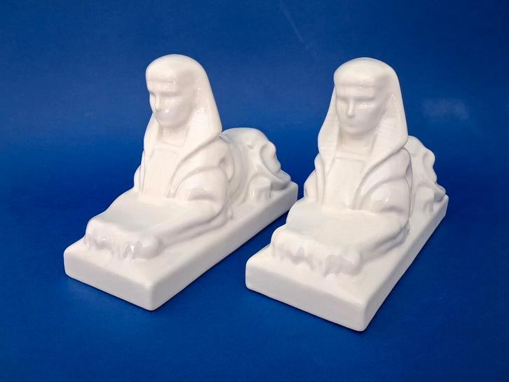 sfinx beelden set Royal Sphinx Maastricht, Antiek en Kunst, Antiek | Porselein, Ophalen of Verzenden