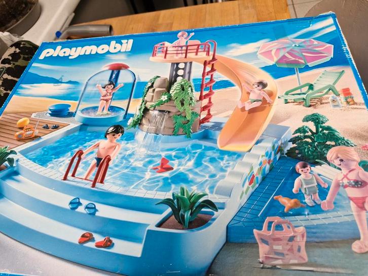 Openluchtzwembad van Playmobil nr 4858, Kinderen en Baby's, Speelgoed | Playmobil, Zo goed als nieuw, Ophalen of Verzenden