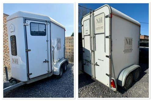 Location van 2 places, Dieren en Toebehoren, Paarden en Pony's | Trailers en Aanhangwagens, Zo goed als nieuw, Ophalen