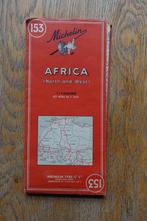 Oude Michelinkaart Noord- en West-Afrika, Gelezen, Wereld, Ophalen of Verzenden, Michelin