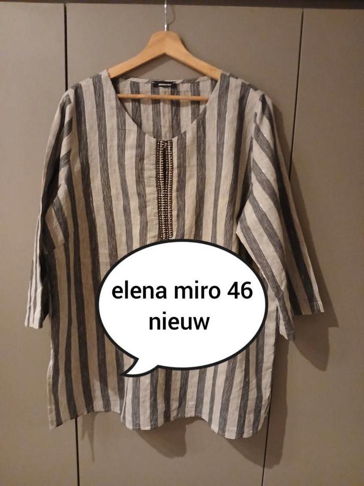 Tuniek elena miro 46 nieuw, Kleding | Dames, Blouses en Tunieken, Nieuw, Maat 46/48 (XL) of groter, Blauw, Verzenden