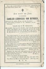 RP Carolus-Ludovicus Van Buynder 1808-1887, Verzamelen, Bidprentjes en Rouwkaarten, Ophalen of Verzenden, Rouwkaart