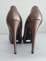 204C* 23 MAART sexy schoenen brons leren hakken 13 cm (40), Kleding | Dames, Nieuw, March 23, Pumps, Verzenden