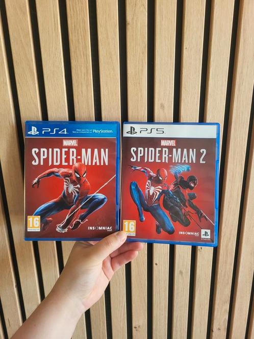 Spider-man ps4 + spider-man 2 ps5, Games en Spelcomputers, Games | Sony PlayStation 5, Zo goed als nieuw, Ophalen of Verzenden