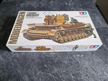 modelbouw vintage flakpanzer 4 Tamiya 1/35, Neuf, Tank, Enlèvement ou Envoi, 1:32 à 1:50
