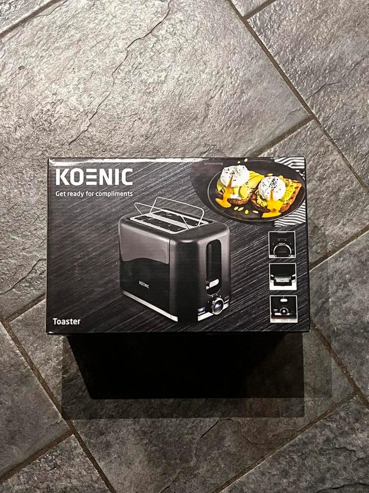 KOENIC Broodrooster (KTO 2210 B), Elektronische apparatuur, Broodroosters, Nieuw, Uitneembare kruimellade, Ophalen of Verzenden